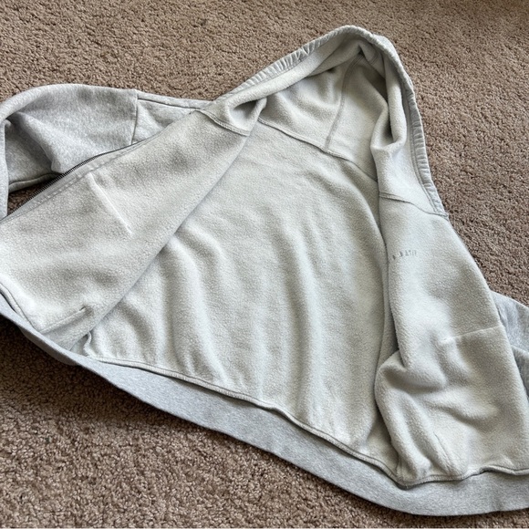 Vitality Stone Marl Grey Cozy Uni Zip Up Hoodie Size Small - Picture 5 of 15